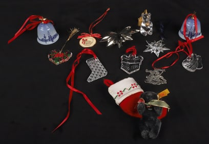 (12) Christmas ornaments