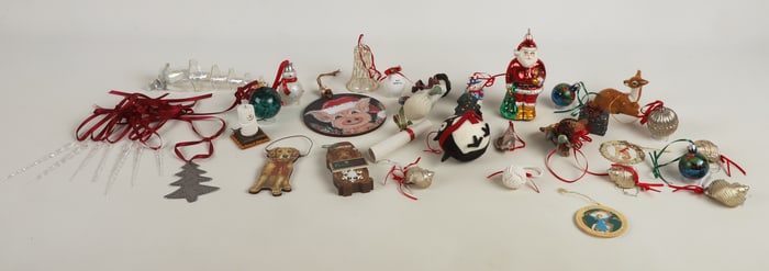 Large lot of Christmas ornaments