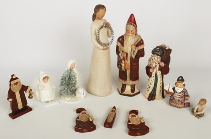 Lot of Christmas figures