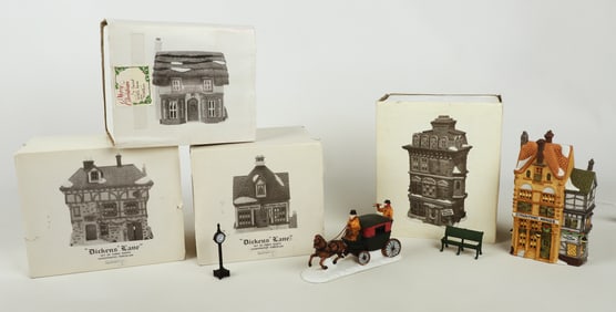 (6) Department 56 Heritage Village Collection