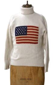 A Ralph Lauren Cashmere Flag Knit Sweater