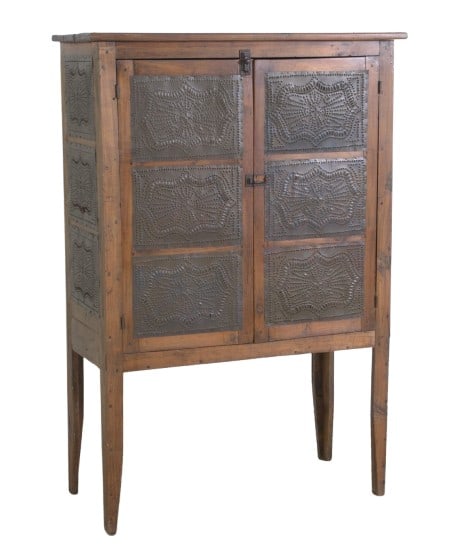 Pine and pierced tin pie safe (1 of 4)