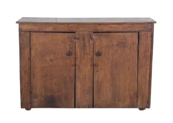 2-door pine blind door cabinet (1 of 3)