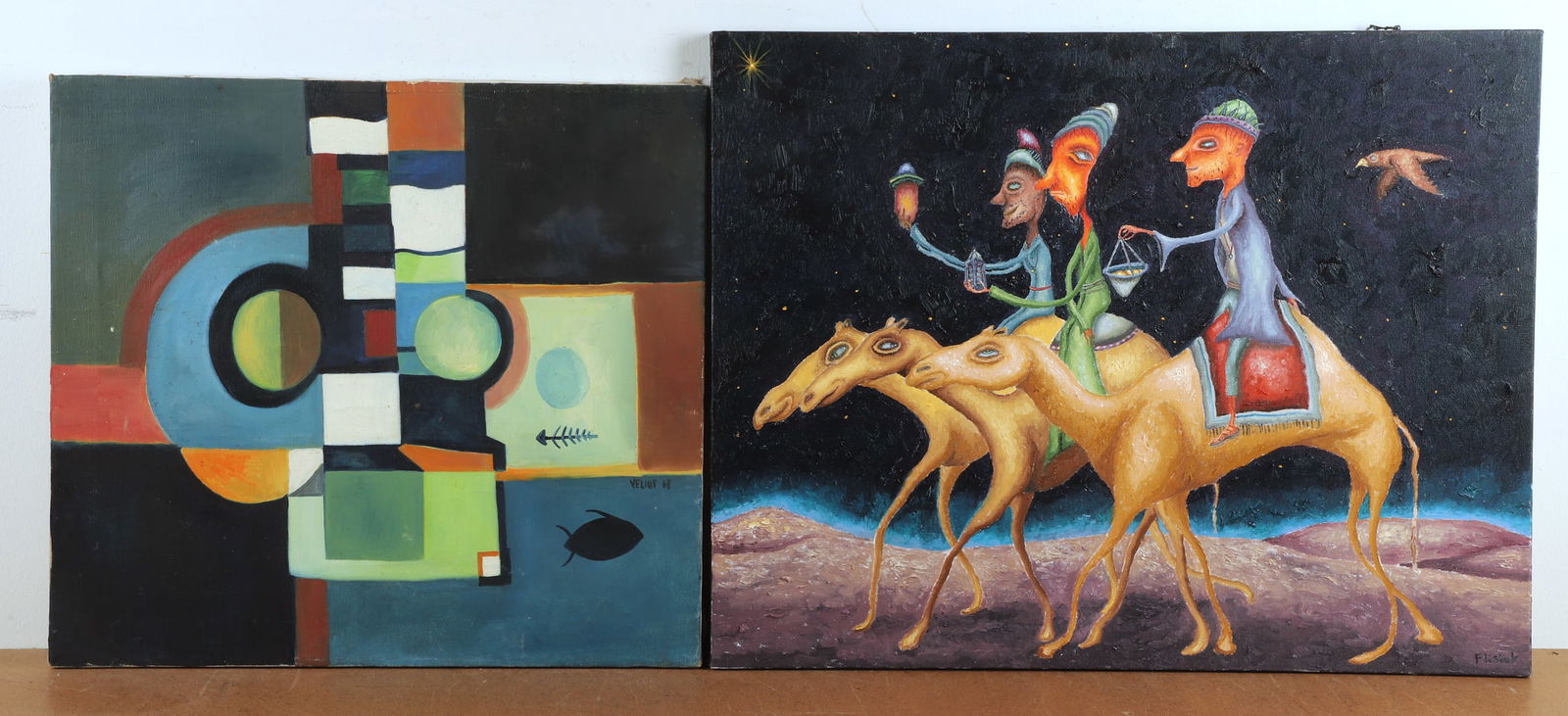 (2) Modern Oil Paintings (1 of 8)