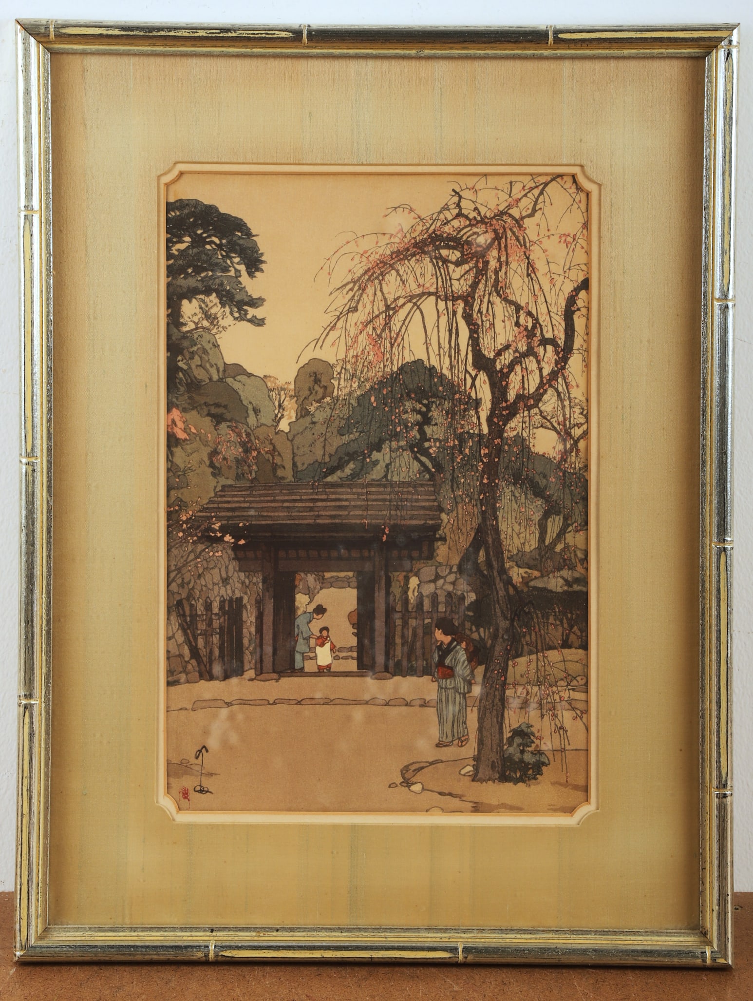 Hiroshi Yoshida Woodblock "Plum Gateway" (1 of 4)