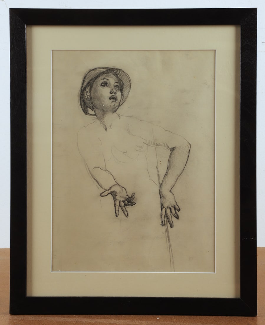 Attributed Allyn Cox Study of a Young Man (1 of 4)