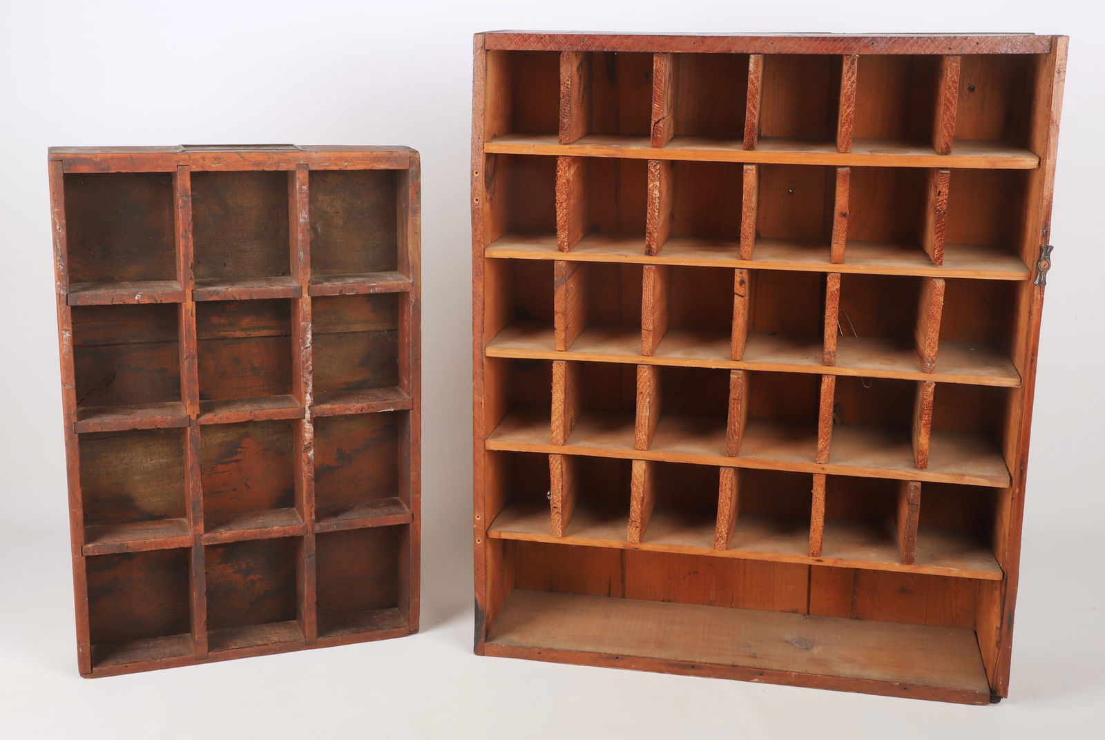 (2) Primitive wall displays with cubby holes (1 of 7)