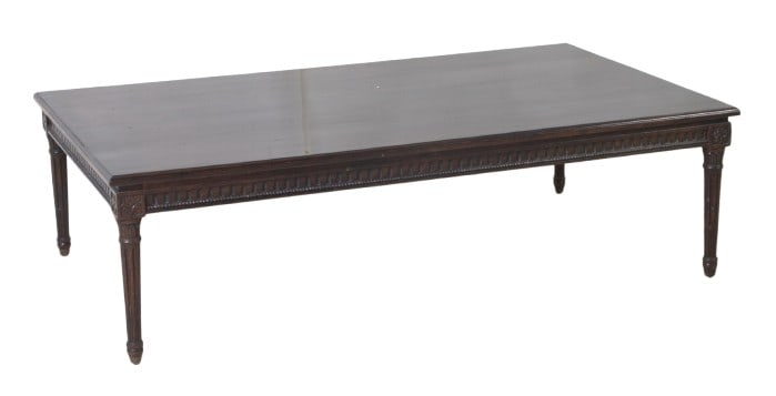 Louis XVI Style Carved Coffee Table (1 of 4)