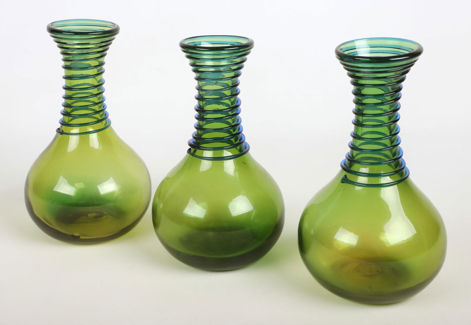 (3) Blenko Art Glass Vases (1 of 5)