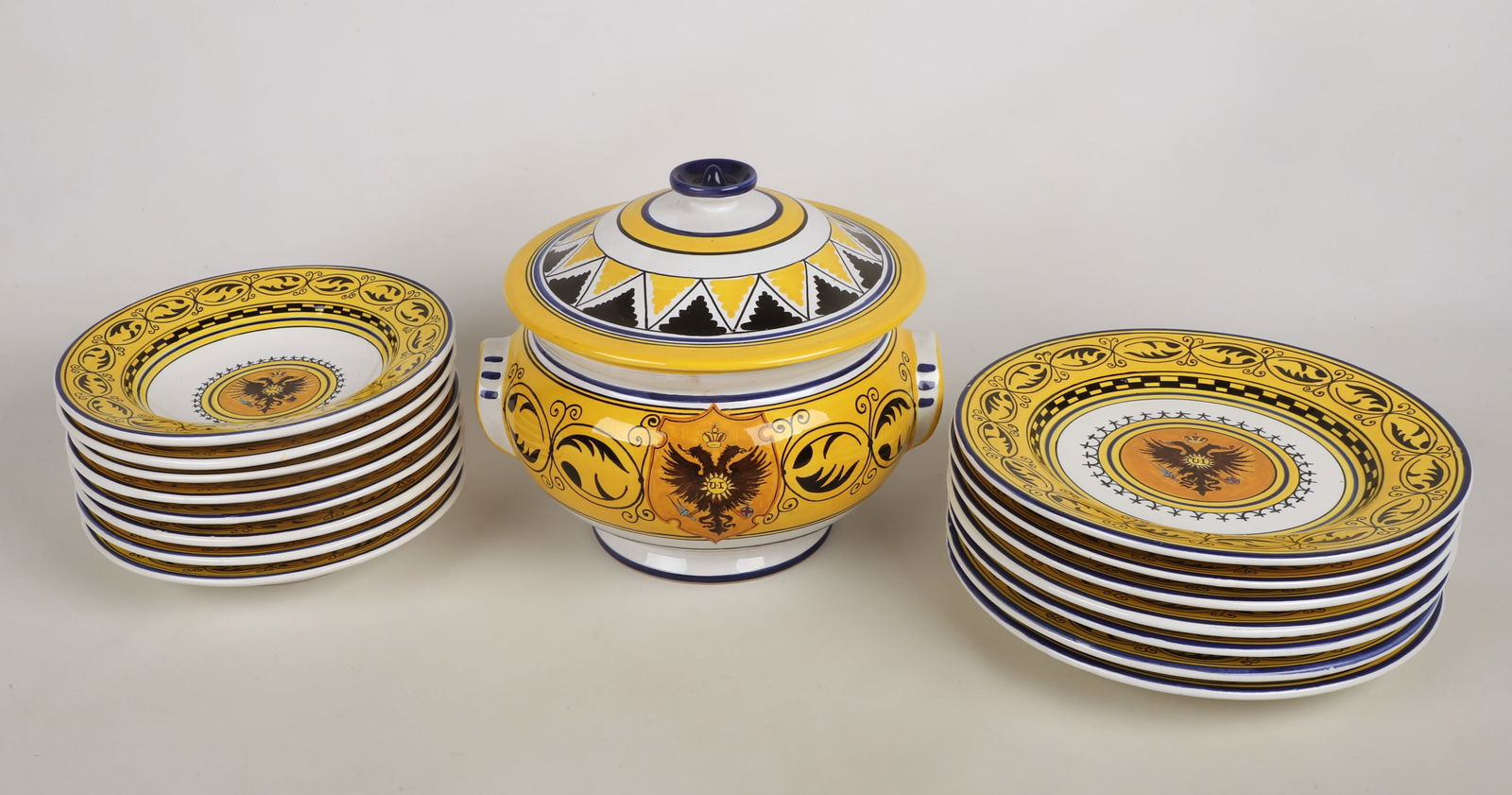 (16) Pieces Palio di Siena Contrade Collection Pottery (1 of 7)