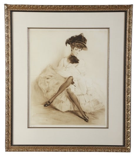 Edgar Chahine Etching "Jane Avril" (1 of 5)