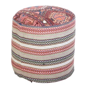Iranian woven carpet ottoman