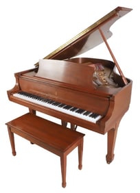 Steinway and Sons walnut Grand Model L Piano