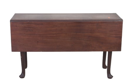 Queen Anne style walnut drop leaf table