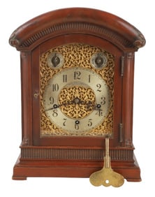 Winterhalder & Hofmeier Mahogany Bracket Clock