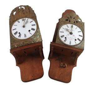 (2) French Morbier Clocks