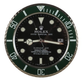 Watch Dealer Display Clock Rolex KERMIT