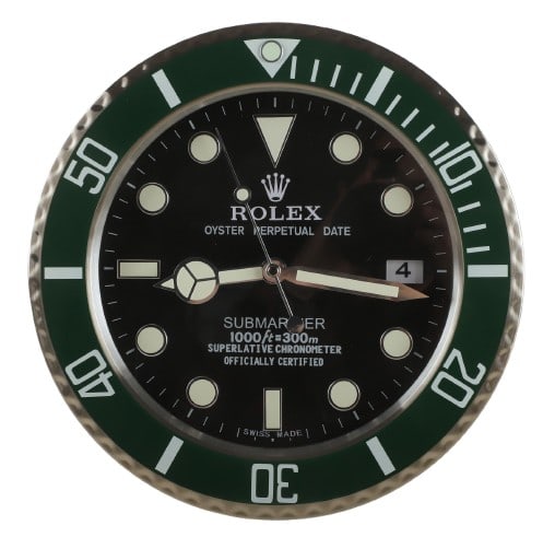Watch Dealer Display Clock Rolex KERMIT (1 of 6)