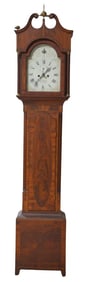 Asa Whitney New York Federal Mahogany Tall Case Clock