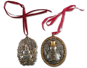 (2) Sterling Silver Buccellati Christmas Ornaments
