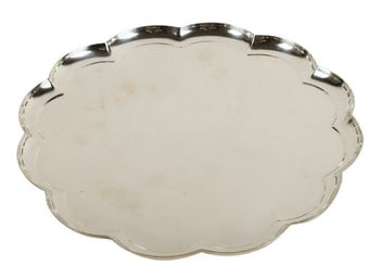 Tiffany and Co. Makers Scalloped Sterling Tray