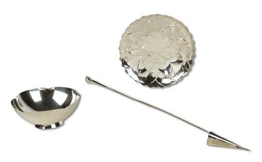 (3) Tiffany and Co. Sterling Dishes and Candle Snuff