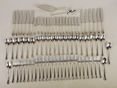 (77) Pieces Lunt Sterling 'Bel Chateau' Flatware