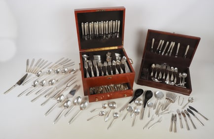 (494) Pieces Towle Sterling 'Silver Flutes' Flatware