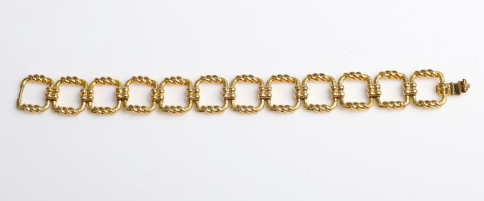 18K Tiffany & Co. Schlumberger Square Link Bracelet