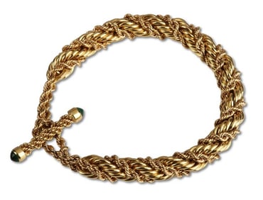 18K Tiffany and Co. Schlumberger Rope Bracelet
