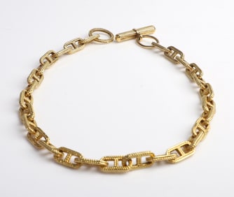 18K Craig Drake Anchor Chain Necklace
