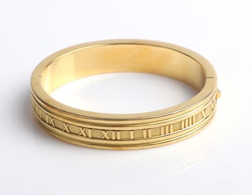 Tiffany and Co. 18K 'Atlas' Bangle Bracelet