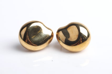 Tiffany and Co. Elsa Peretti 18K Large Bean Earrings