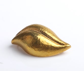 18K Yellow Gold Paloma Picasso Leaf Brooch