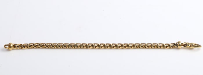 18K Yellow Gold Braided Wheat Craig Drake Bracelet
