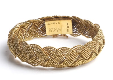 18K Yellow Gold AGA Correa Turks Head Bracelet