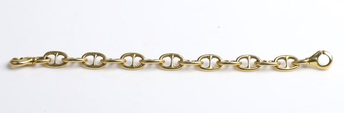 18K Yellow Gold AGA Correa Link Bracelet