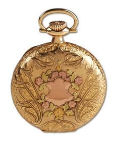 14K Illinois Bunn Special Tri-Color Pocketwatch