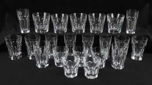 (22) Baccarat Harcourt Crystal Glasses
