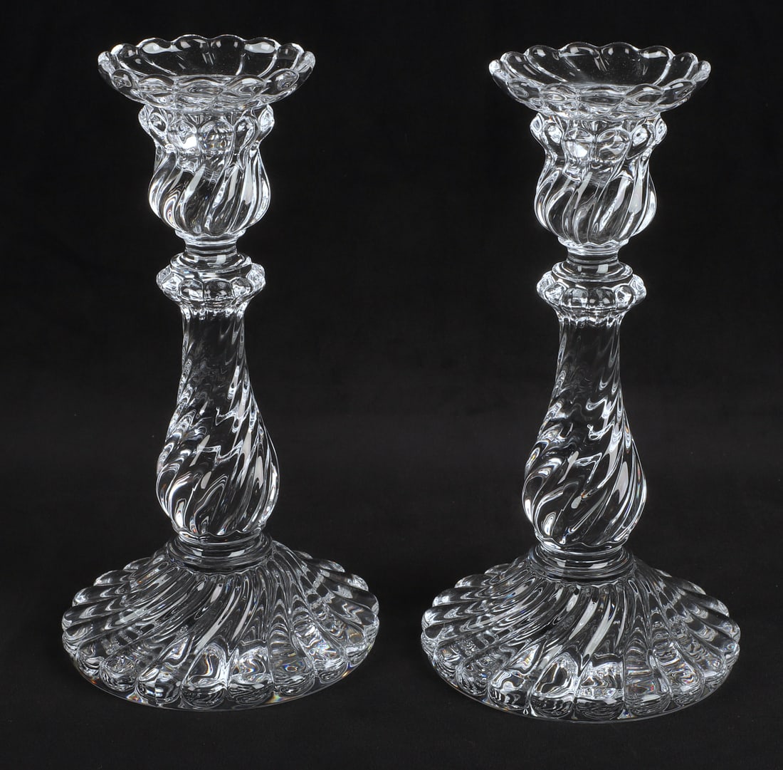 Baccarat Bambous Crystal Candlestick Pair (1 of 7)