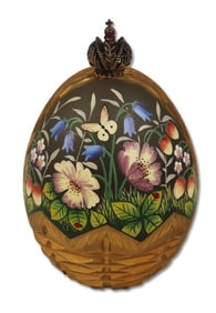 Theo Faberge Painted & Gilded 'Summer Egg'