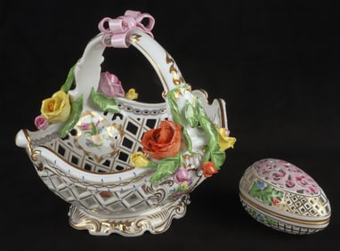 (2) Pieces of Herend porcelain