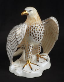 Herend Guild porcelain limited edition fishnet eagle