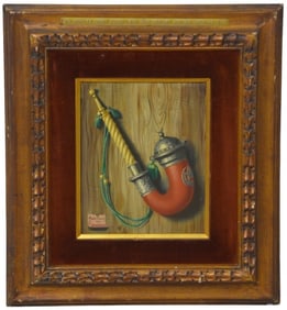 Charles Cerny "Trompe L'oeil Pipe Painting"