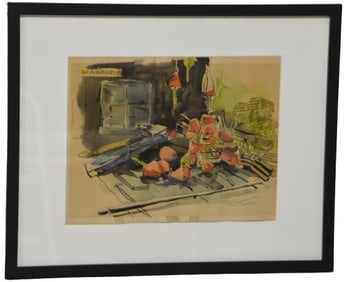 Jane Jamison Watercolor "Lobster Track"