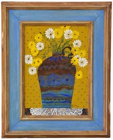 Harry Dunn Still Life "Jug with Flowers"