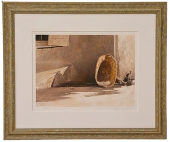 Andrew Wyeth signed Lithograph "Monday Morning"