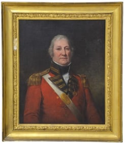 19th C Portrait of a British Military Officer