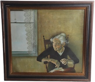 Eleanor Allen "Old Woman Knitting"