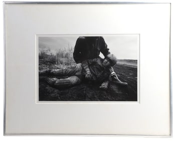 Burk Uzzle Photograph of  a Fallen Man